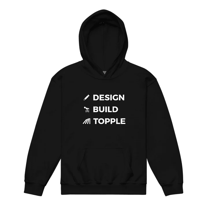"DESIGN BUILD TOPPLE" Hoodie (Youth) product image (2)