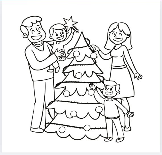 100 Printable Christmas Coloring Page, Holiday Coloring Sheet, Christmas Activity for Kids, Digital Art, Festive Fun product image (2)