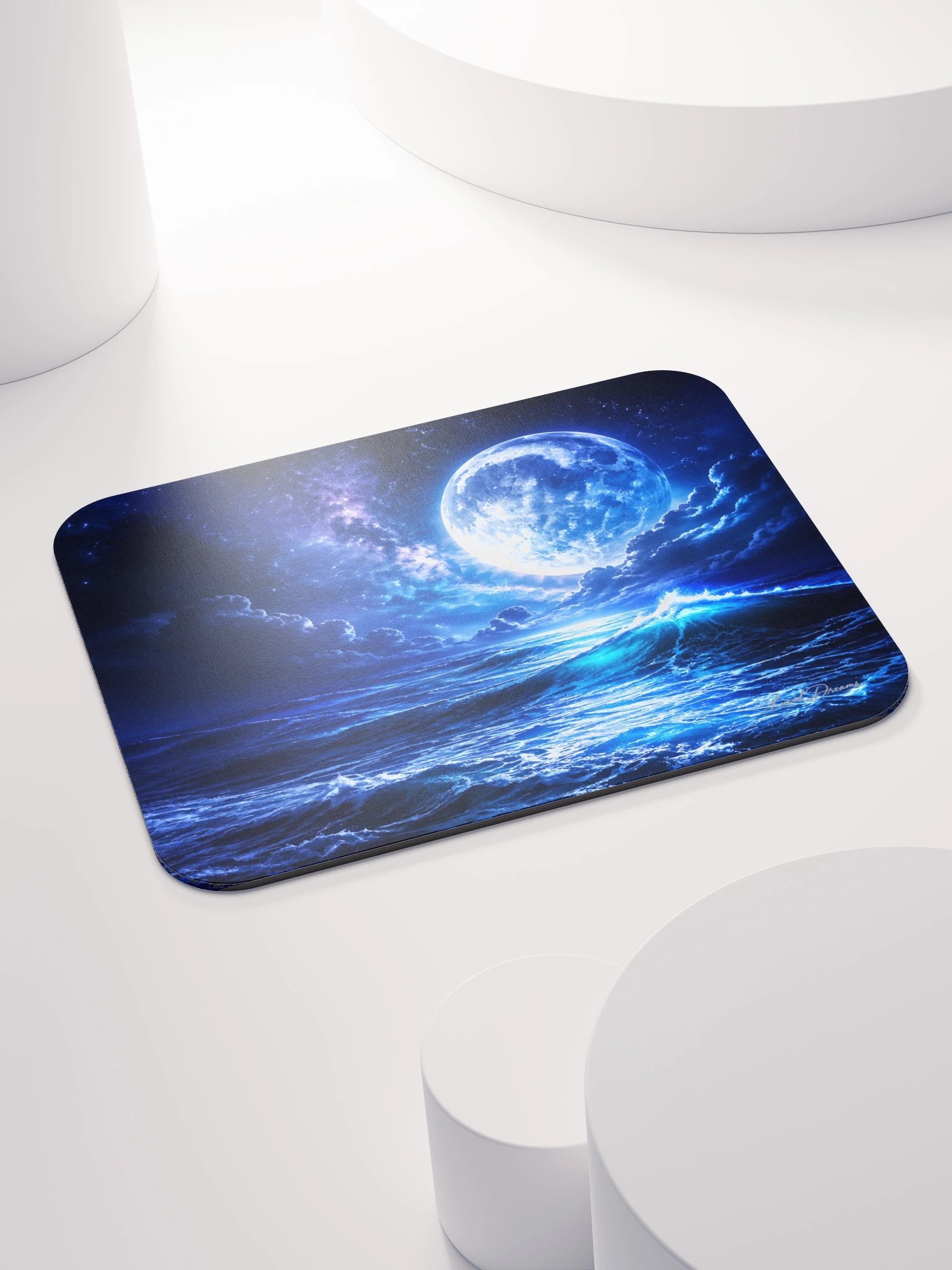 Moonlit Electric Ocean Mousepad product image (4)