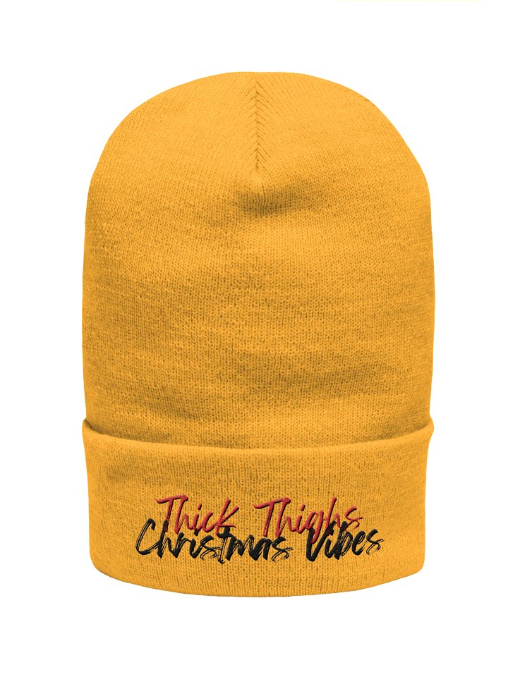 Thick Thighs, Christmas Vibes Beanie product image (1)