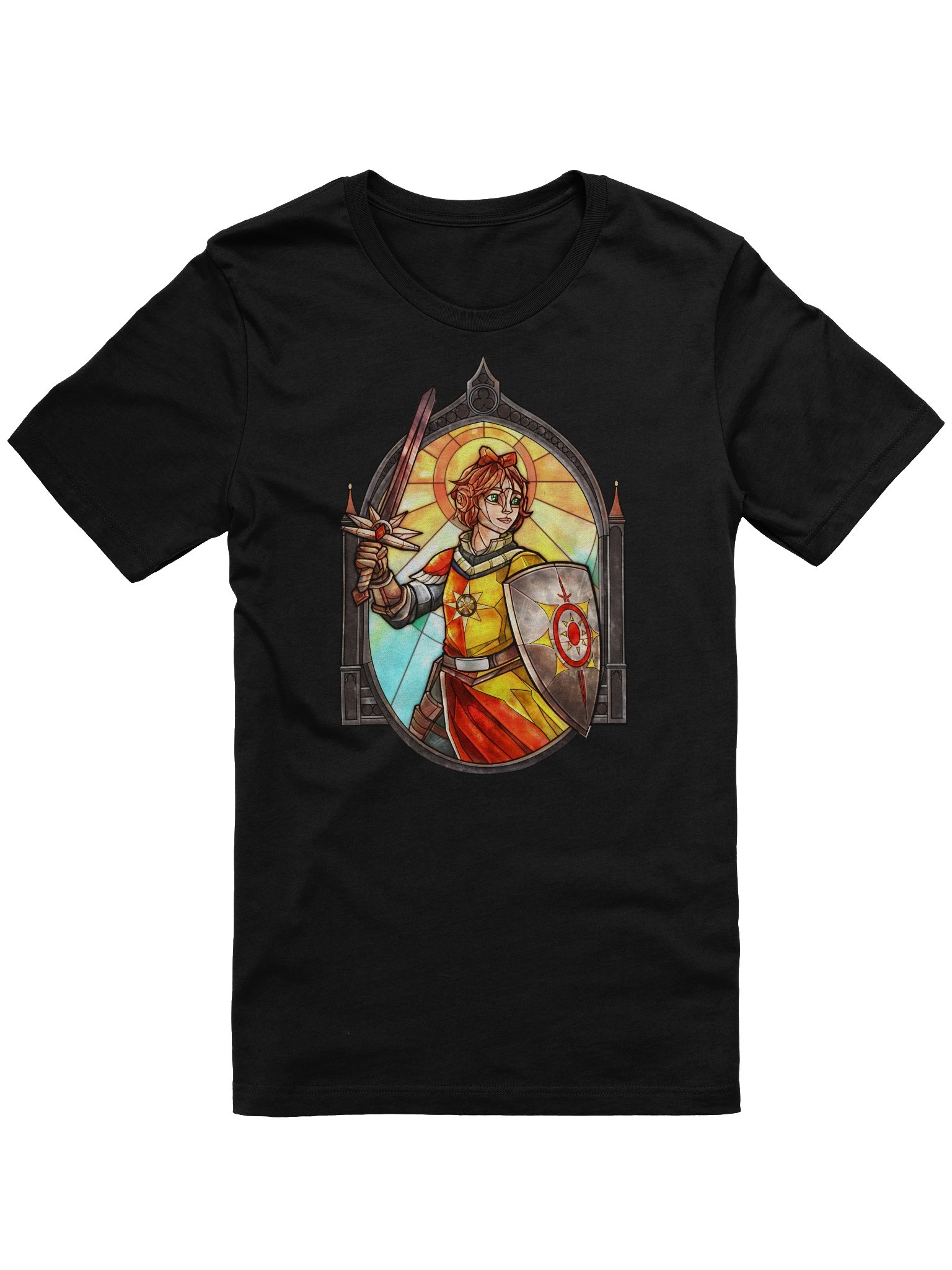 Squire Lou of the Solar Knights (Torched RP) T-Shirt product image (2)