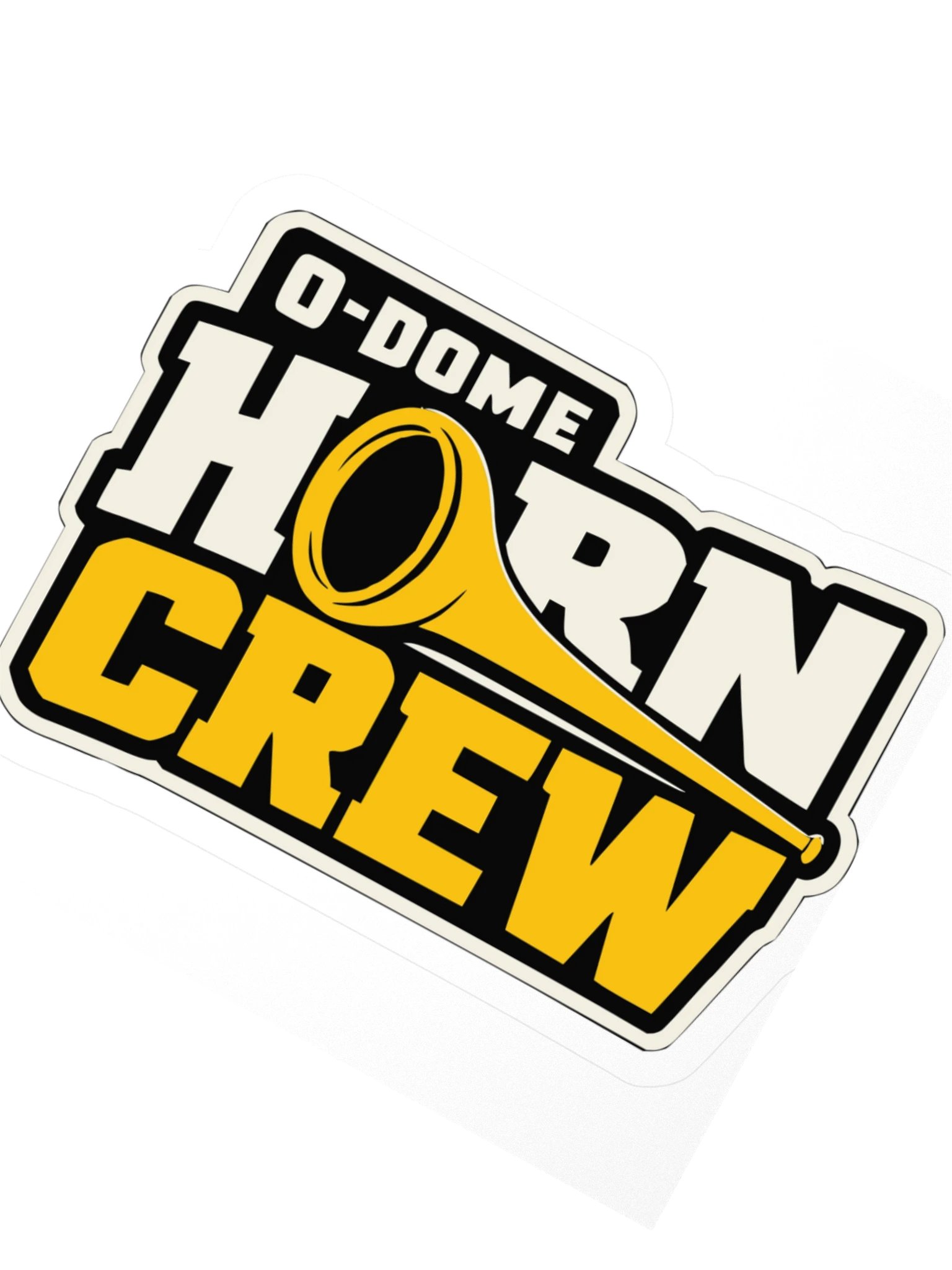 O-Dome Horn Crew Horn Wordmark — Kiss-Cut Sticker product image (2)