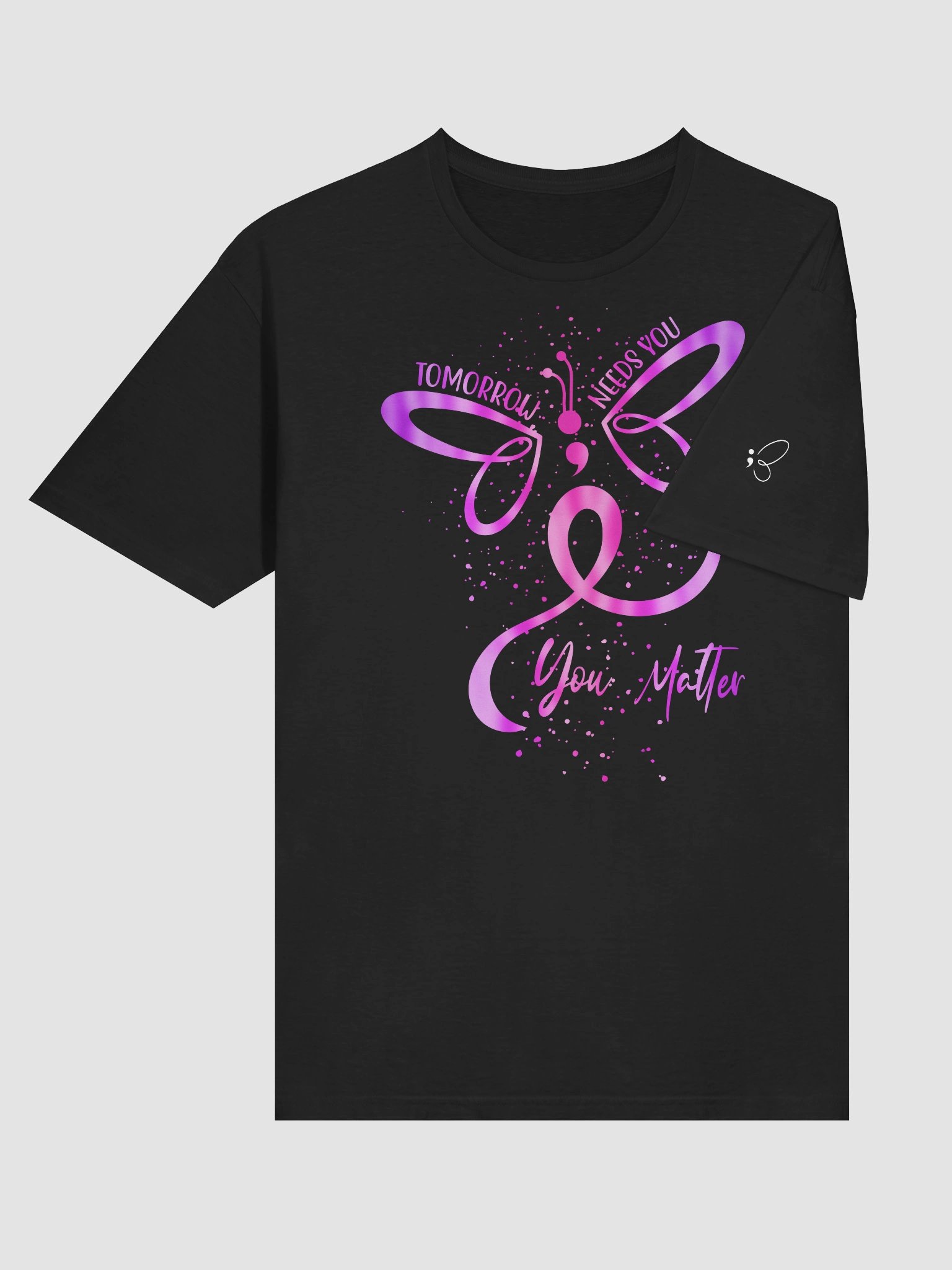 Tomorrow Needs You Unisex T-Shirt (Pink and Purple) product image (3)
