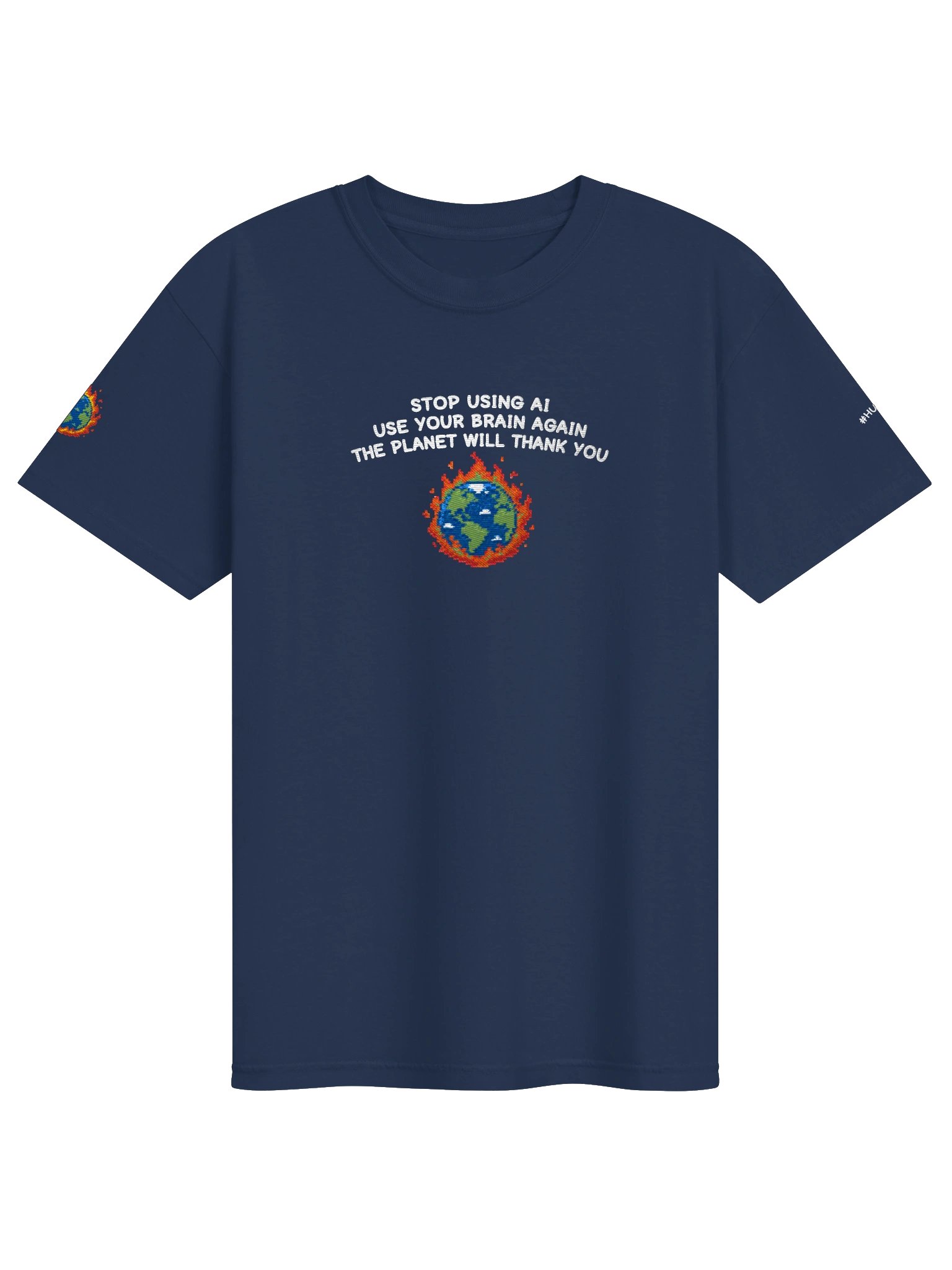 the planet will thank you | embroidered tee product image (1)