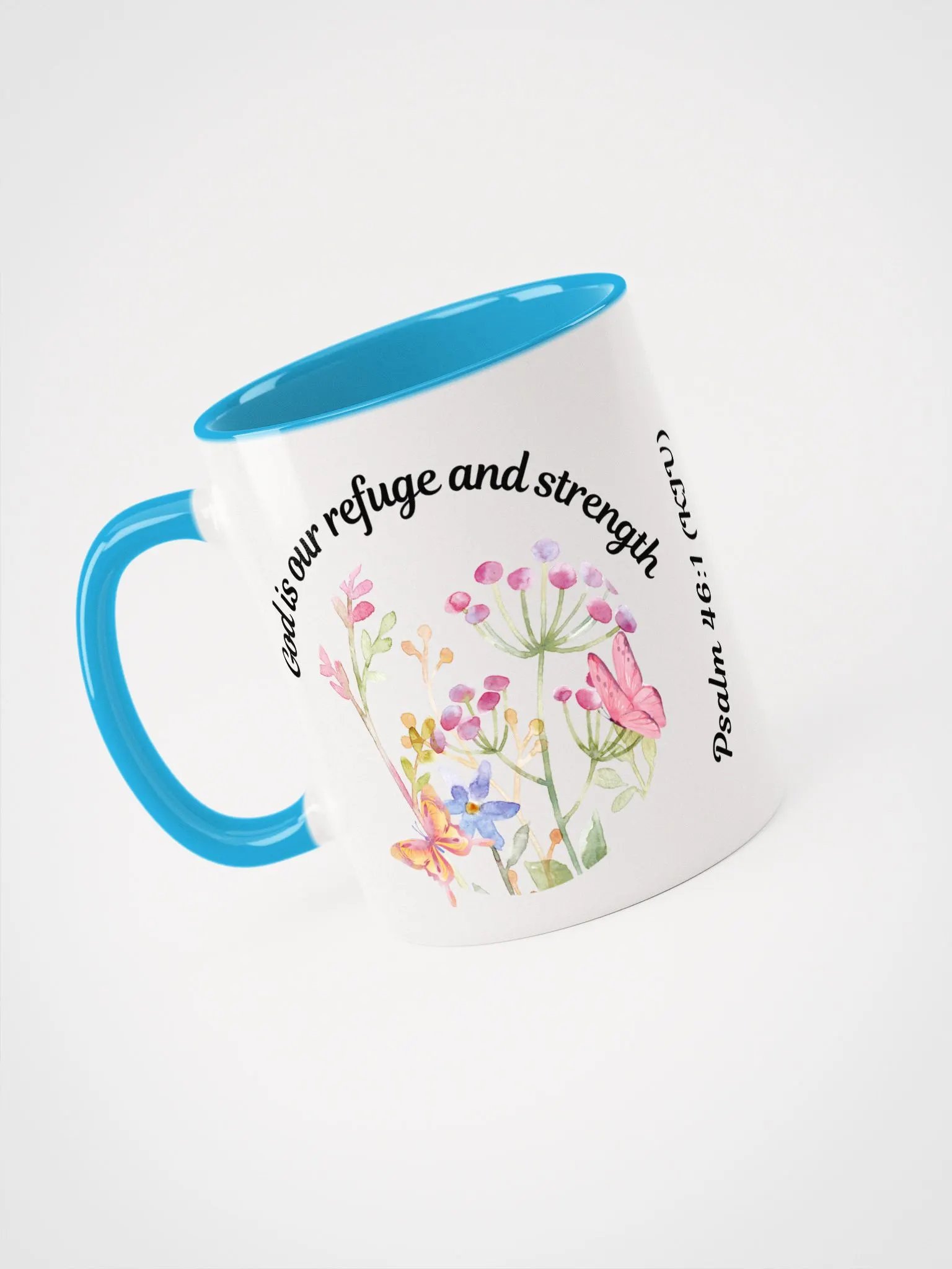 Refuge & Strength Floral Mug product image (9)