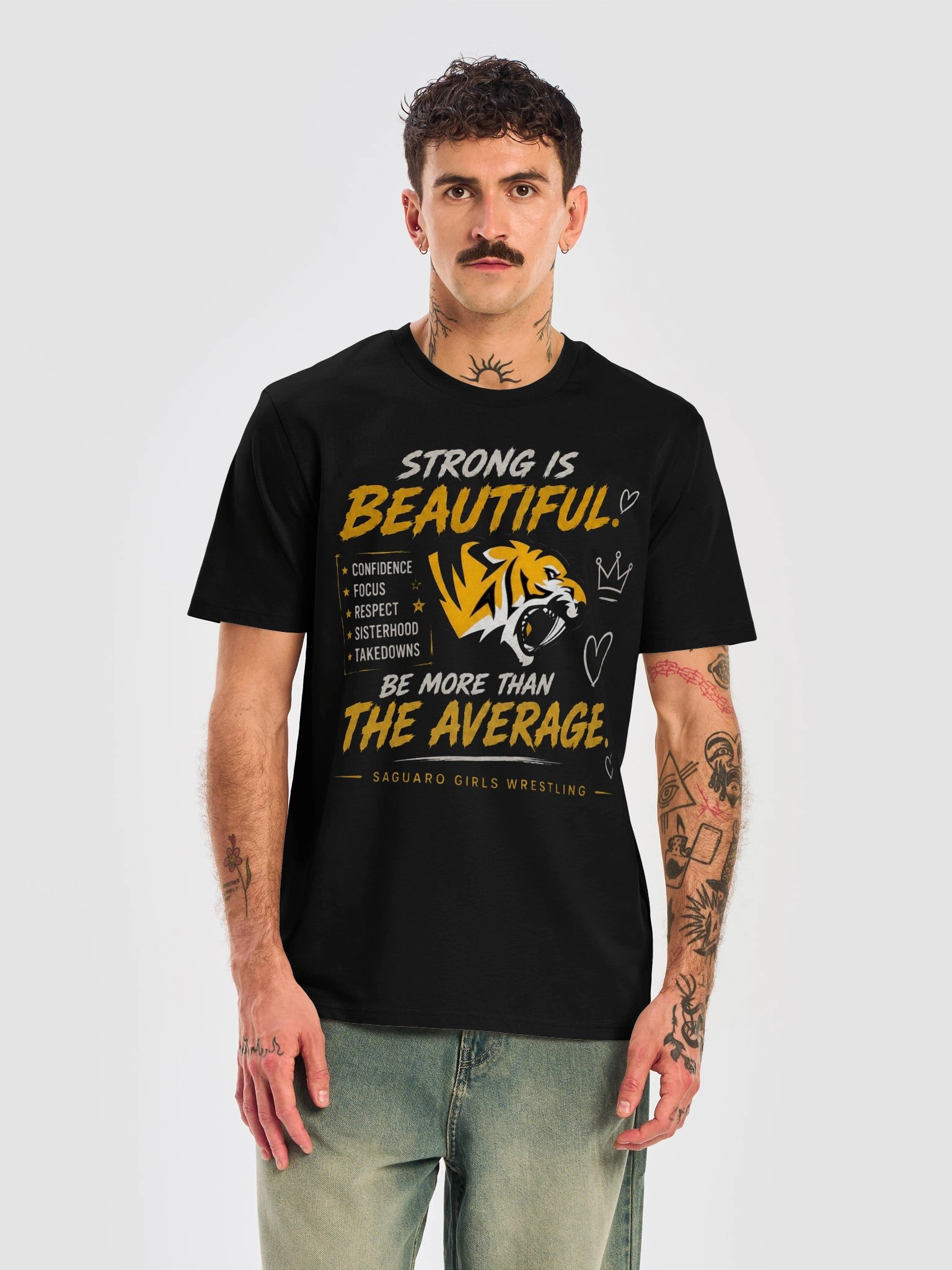 Strong Is Beautiful Saguaro Girls Wrestling Tee product image (19)