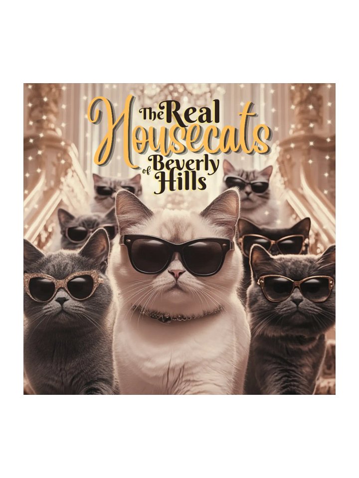 The Real Housecats: Square Sticker product image (1)
