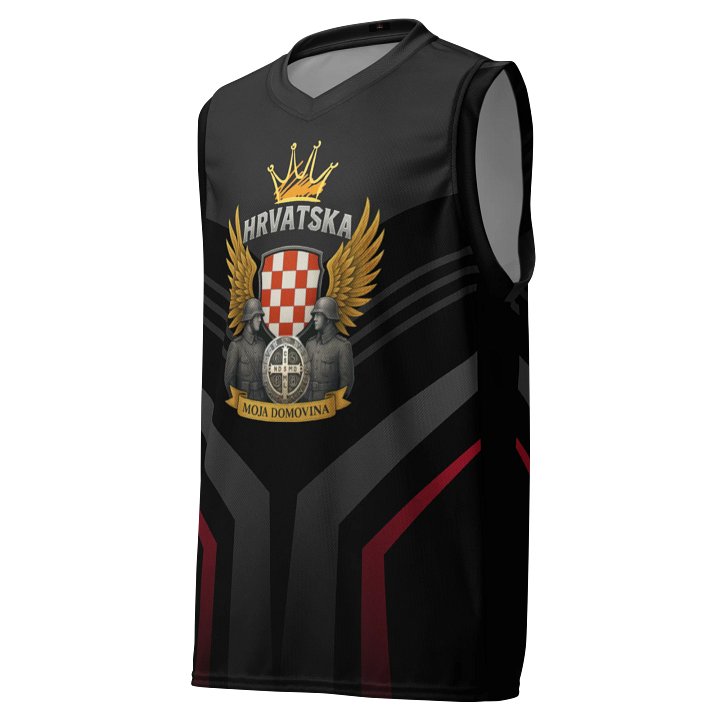 Hrvatska Emblem All-Over Basketball Jersey product image (1)