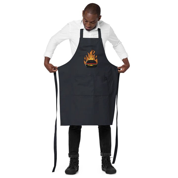 Burning Burger cotton apron product image (4)