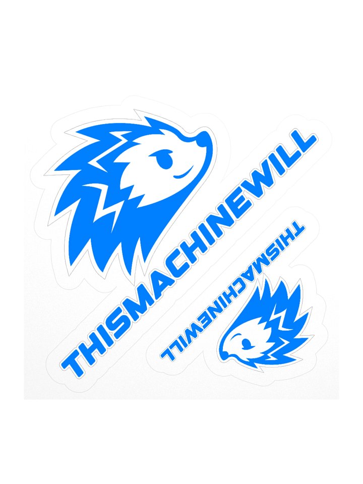 thismachinewill Stickers (2 Big/Small Sizes) product image (1)