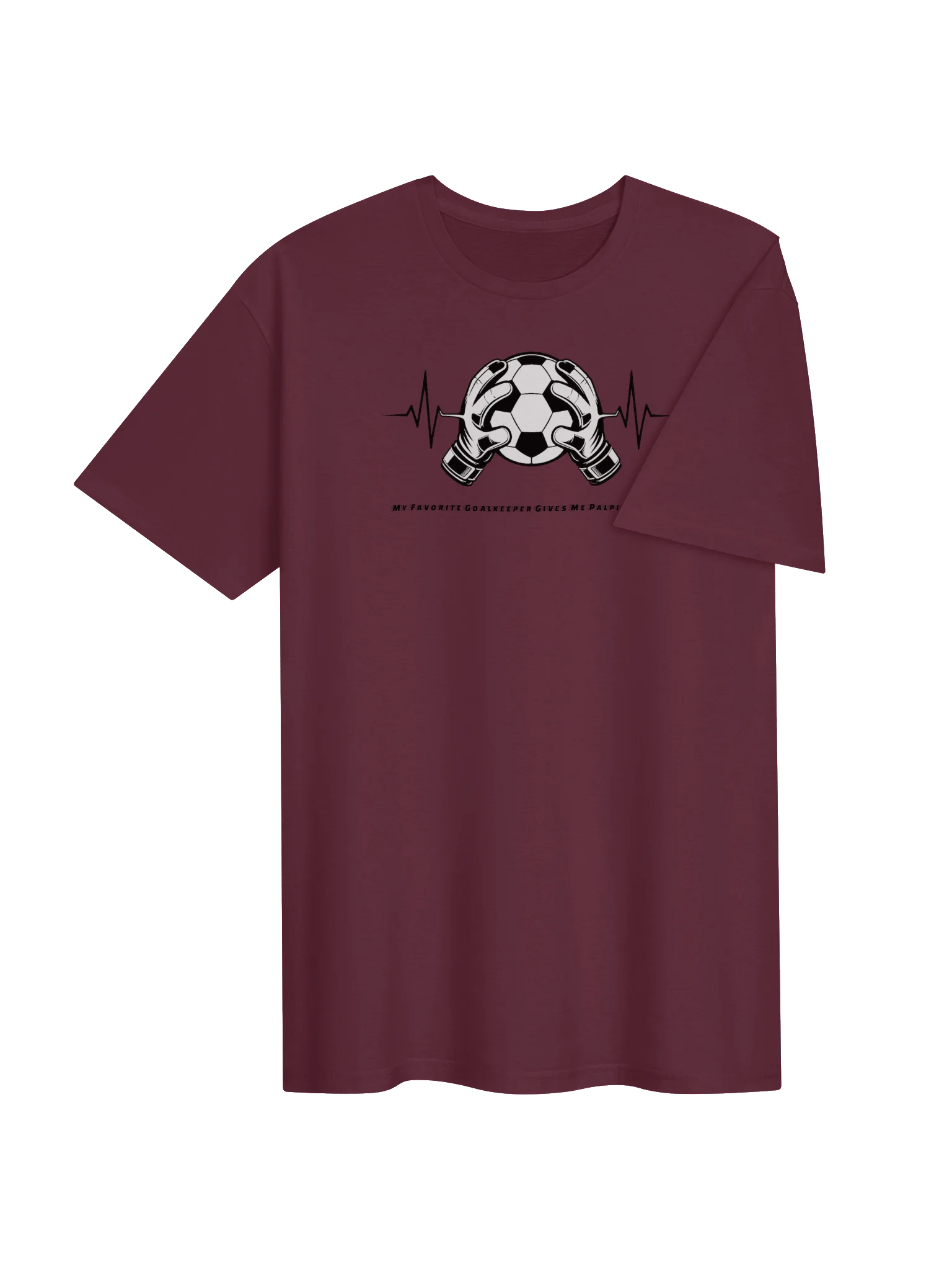 Goalkeeper Heartbeat Palpitations Soccer Tee product image (4)