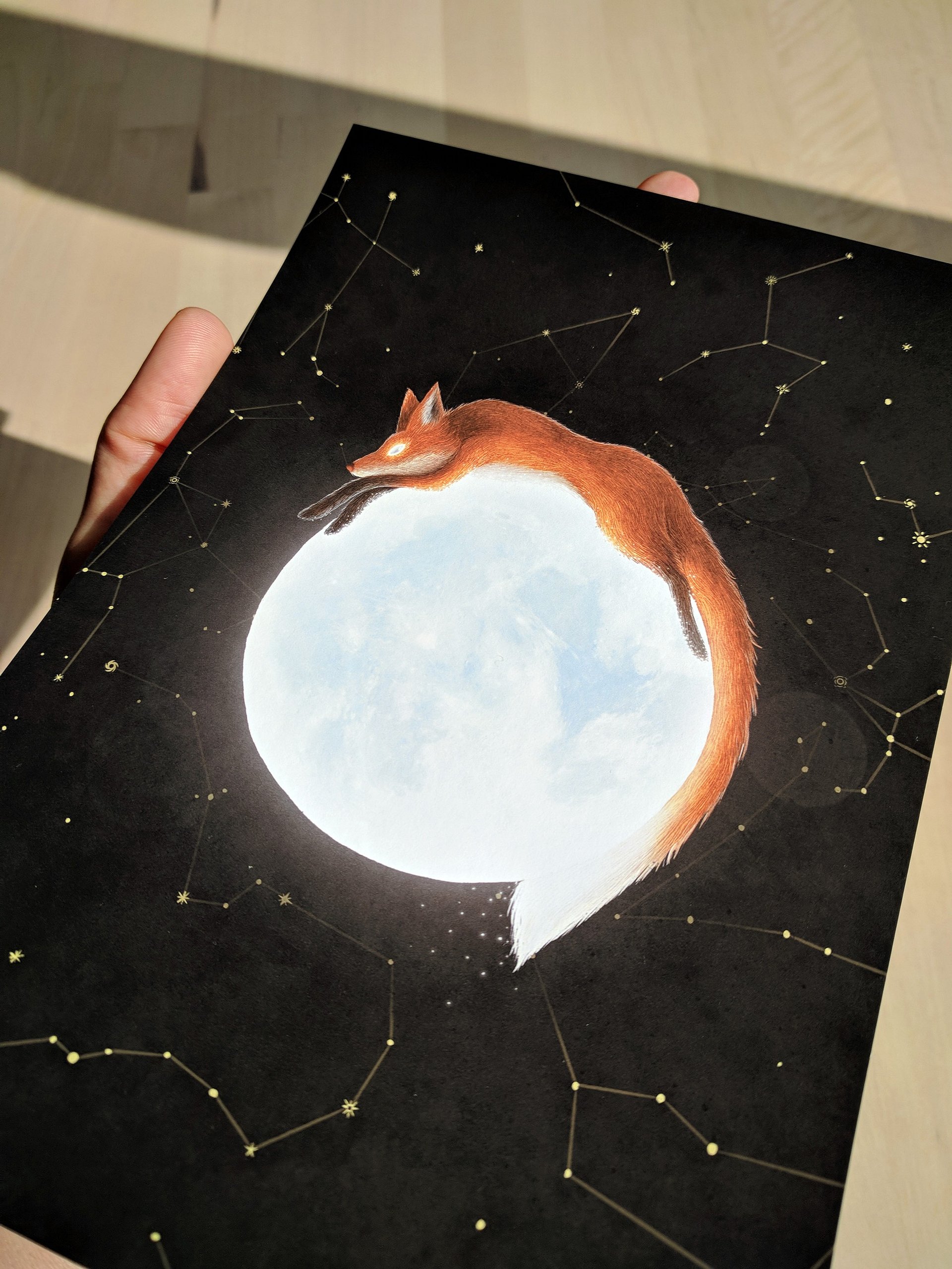 Red Fox on the Moon Art Print No.2 product image (6)