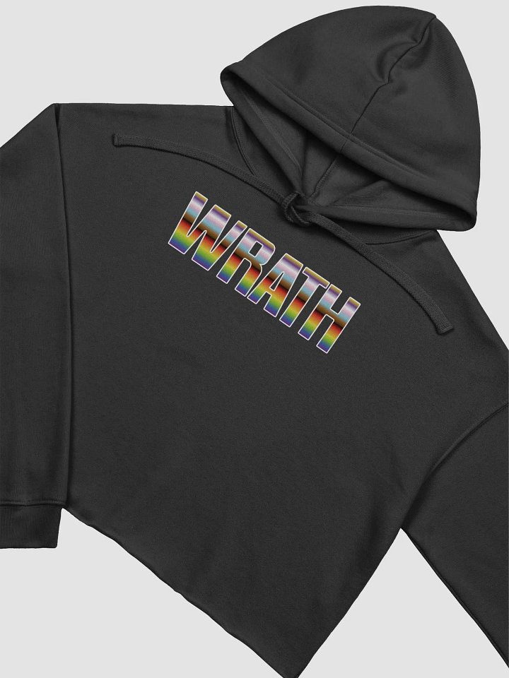 WRATH 2023 stripe fleece crop hoodie product image (1)
