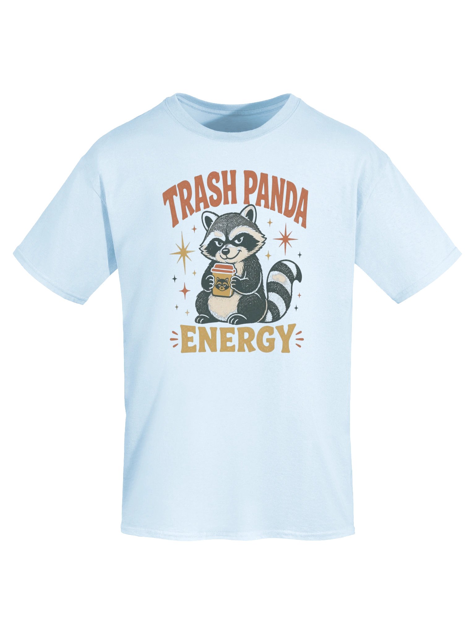 Trash Panda Energy T-Shirt – Funny Raccoon Vintage Graphic product image (9)