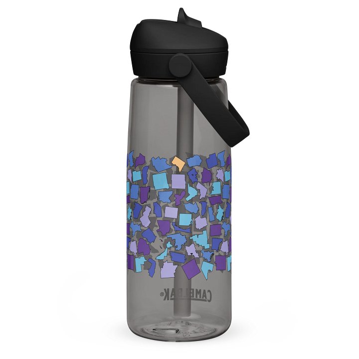 County Print Waterbottle (Cool Colors) product image (13)