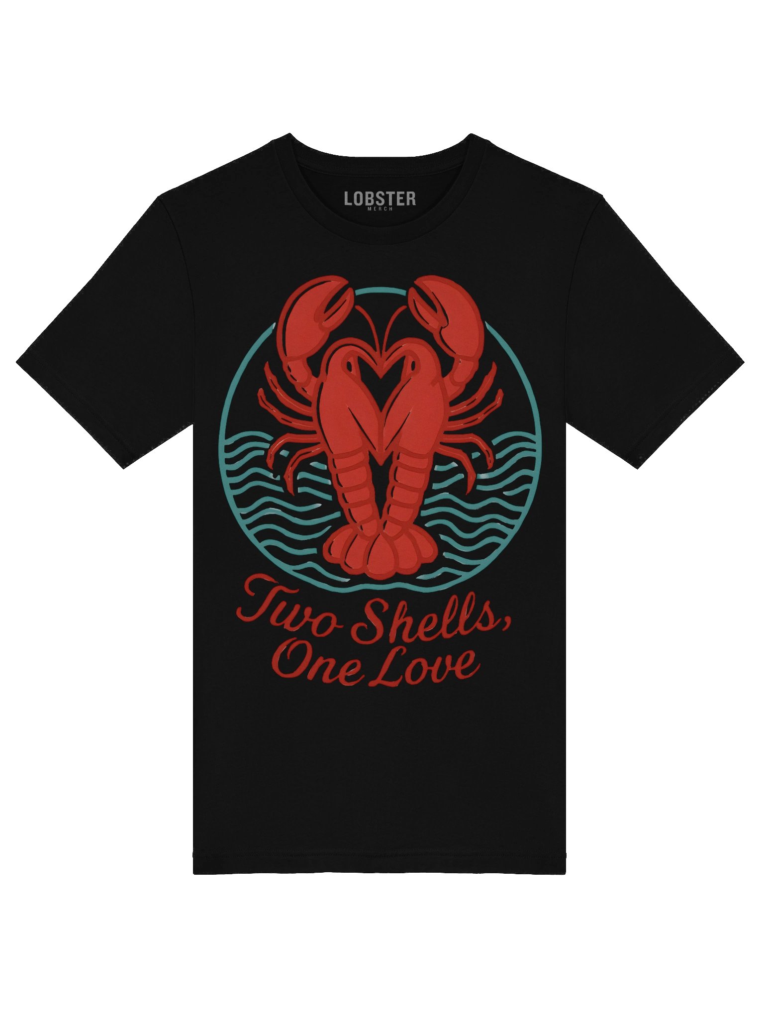 Two Shells, One Love T-Shirt | Cute Lobster Couple Tee product image (6)