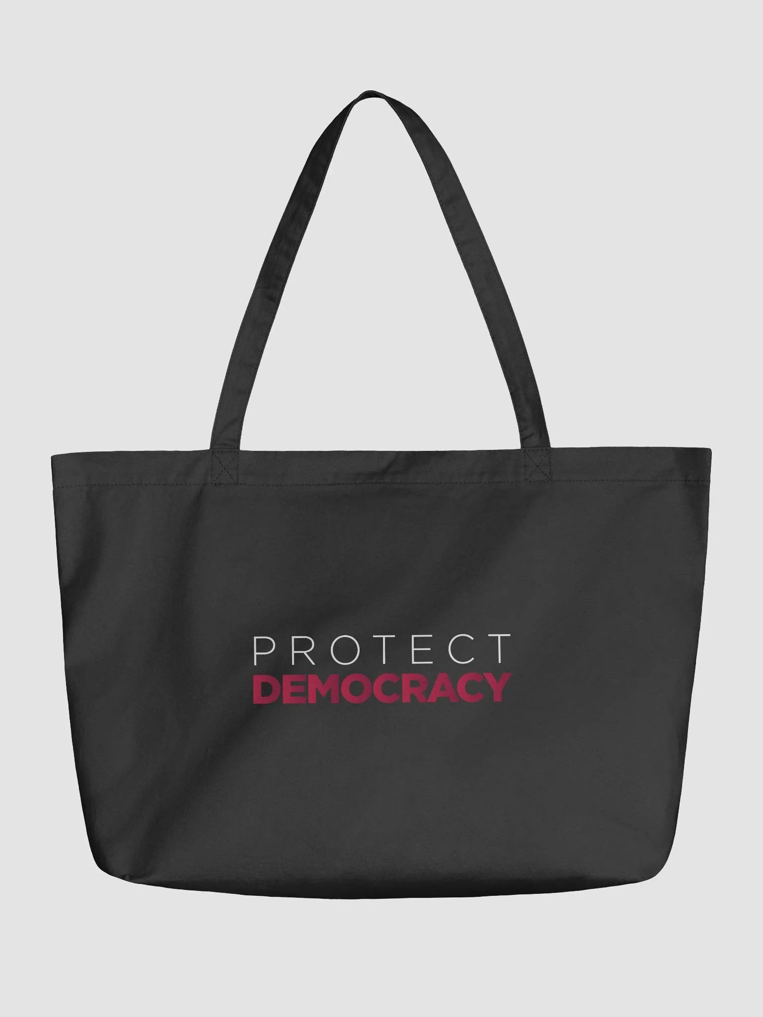 "Protect Democracy" Black Tote Bag product image (1)