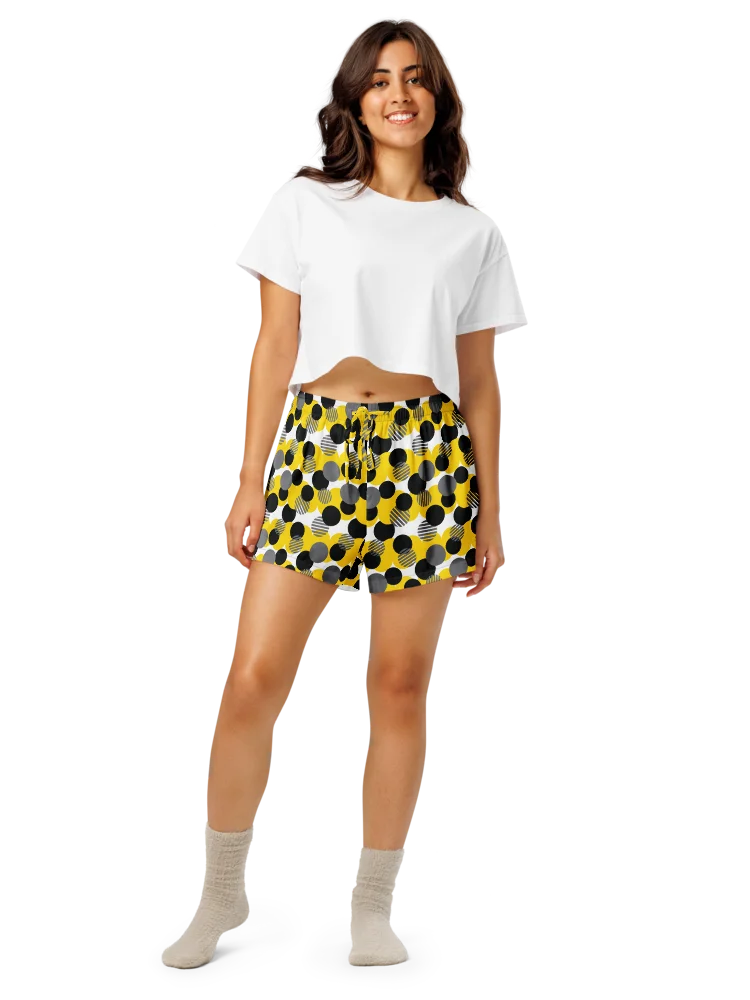 Cozy Chic Modern Geometric Polka Dot All-Over Print Women's Pajama Shorts product image (12)