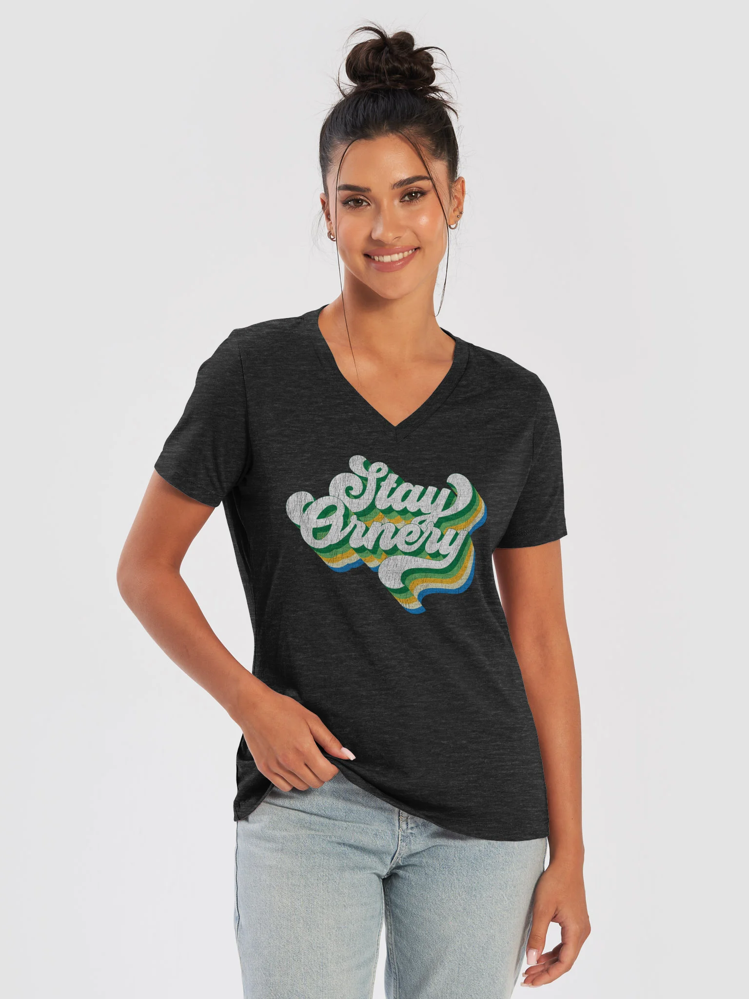 Stay Ornery Women's V-Neck Tee product image (45)
