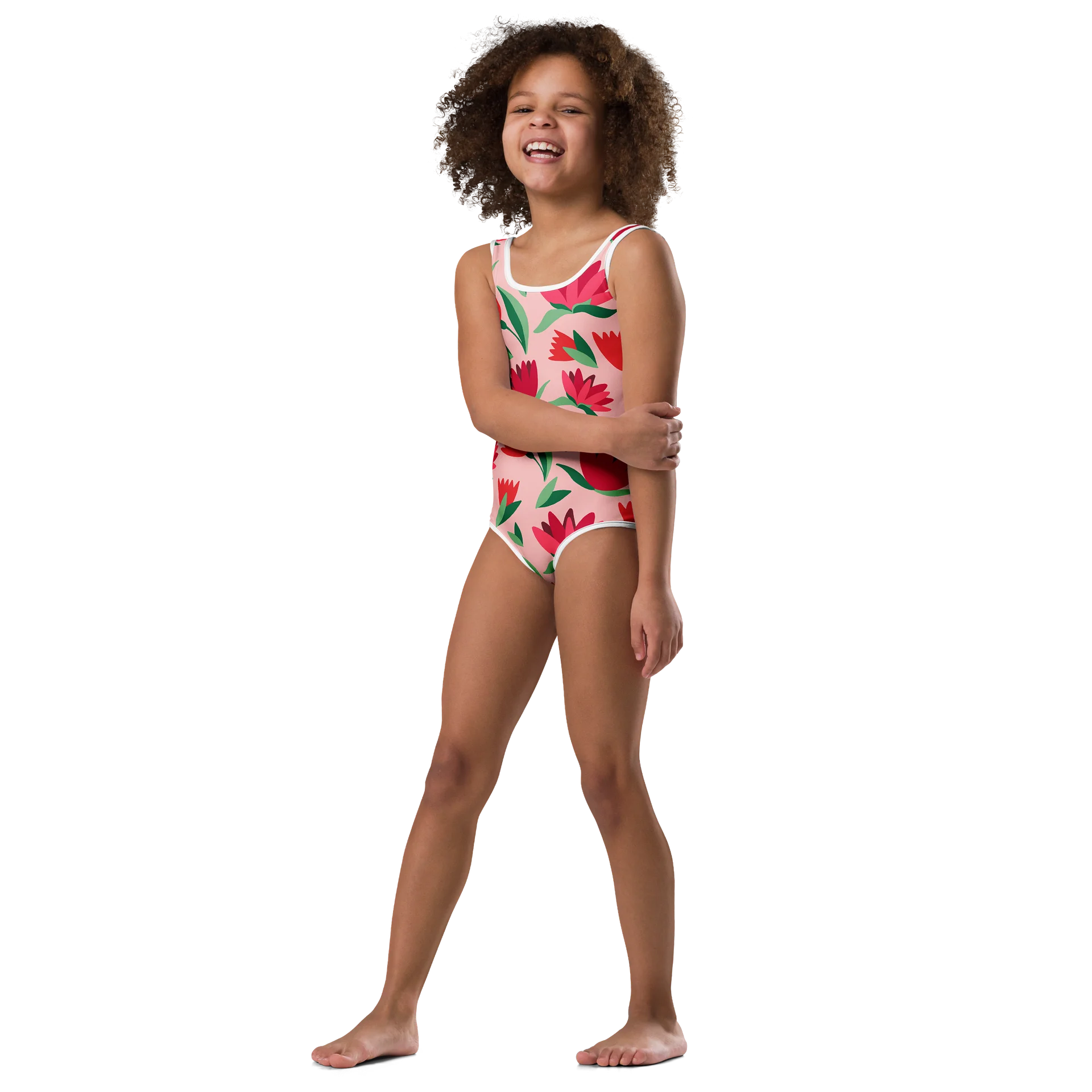 Elegant Harmony Floral Kids Swimsuit product image (4)