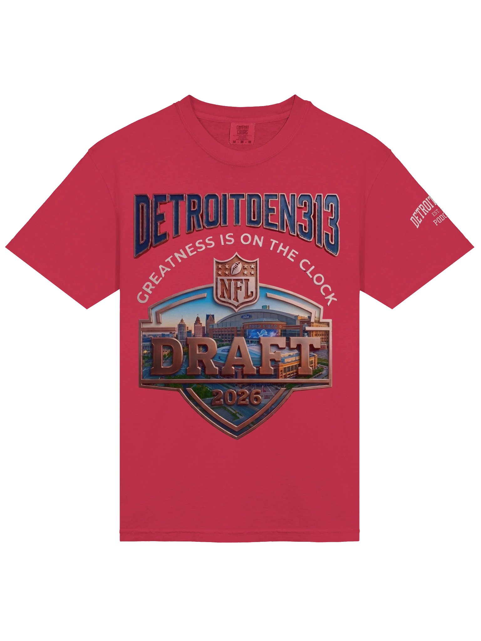 DetroitDen313 2026 Draft Shield Tee product image (3)