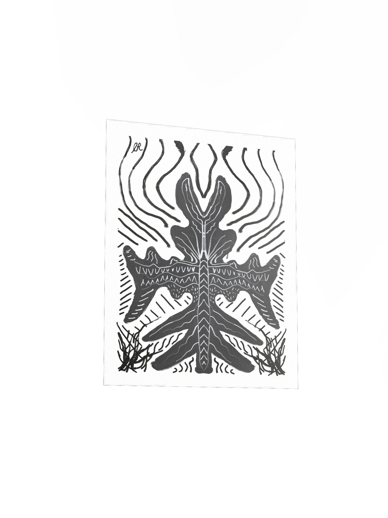 The Thoughtform Matte Poster Print/Dark Gothic Home Decore by Eric Ravenwolf product image (11)