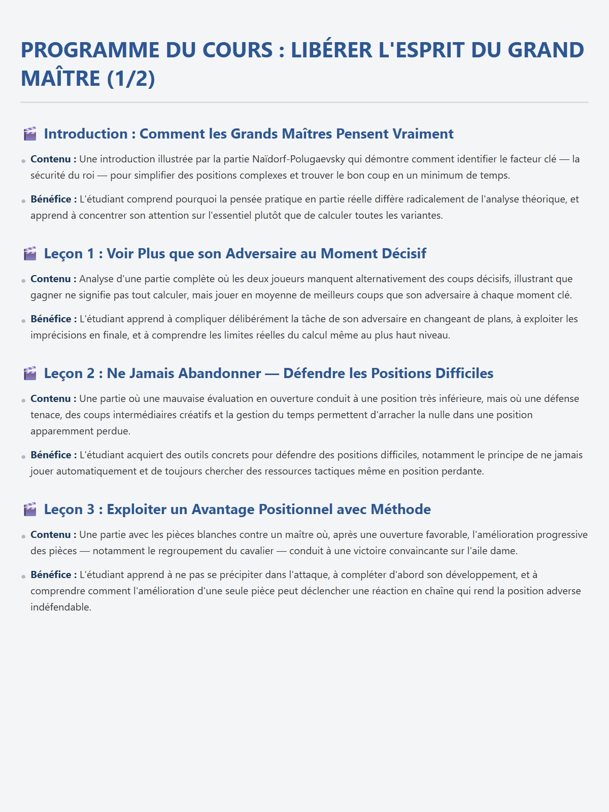 Jouez aux Échecs Comme un Grand Maître product image (3)