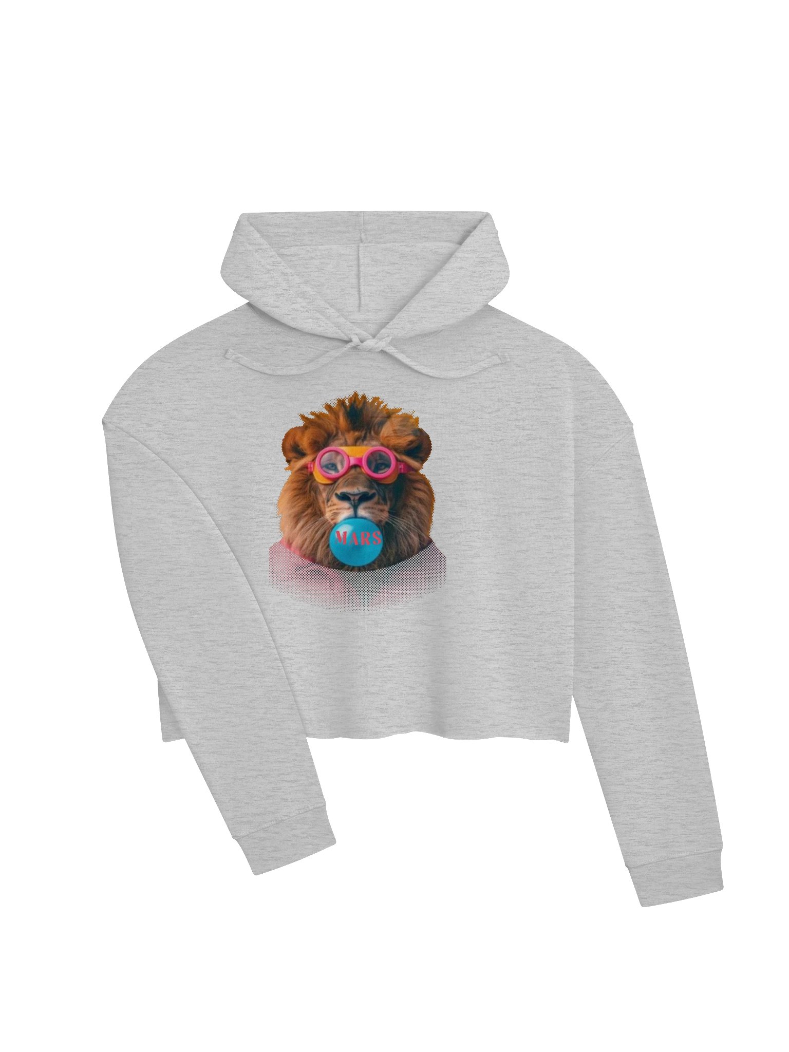 MARS Lion Bubblegum Cropped Ladies Hoodie product image (3)