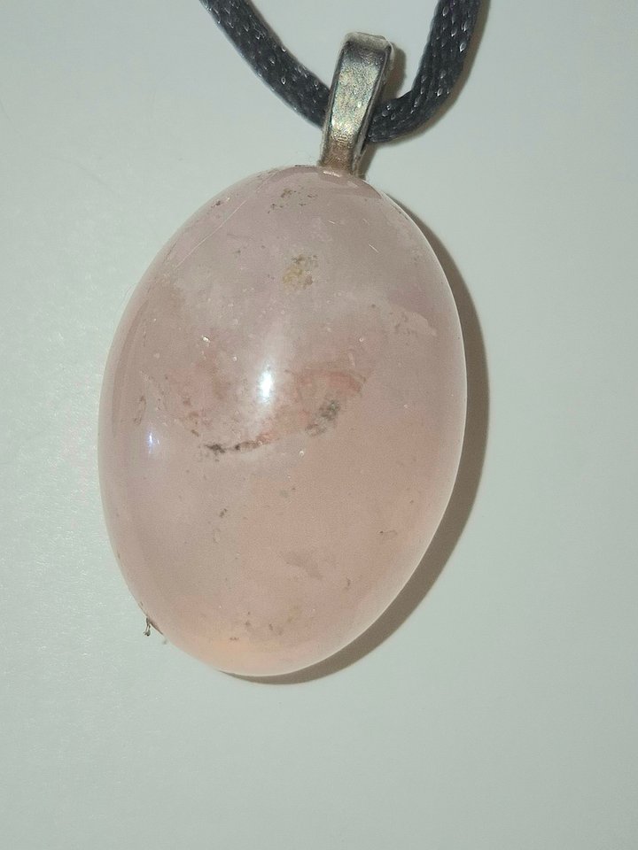 Rose Quartz Caboshon Necklace product image (1)