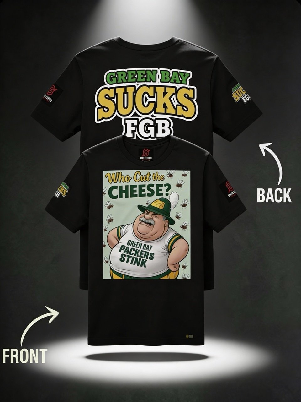 NEW Who Cut the Cheese? T-Shirt | Green Bay | Football | Rivals Locker product image (1)