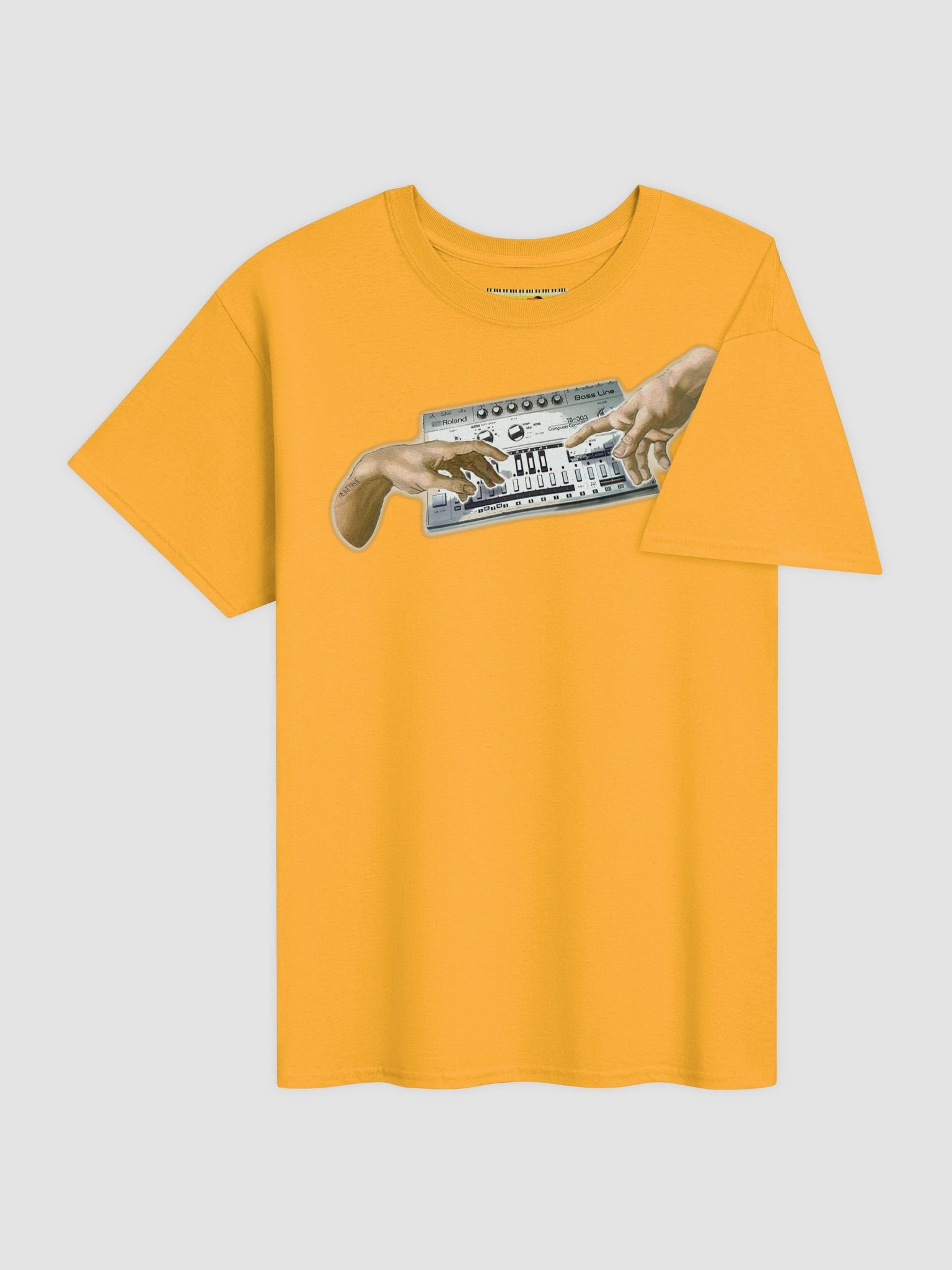 The creation (tb-3-0-3 tribute), classic synth Tribute by Frank Fonik, Techno EDM Unisex t-shirt product image (5)