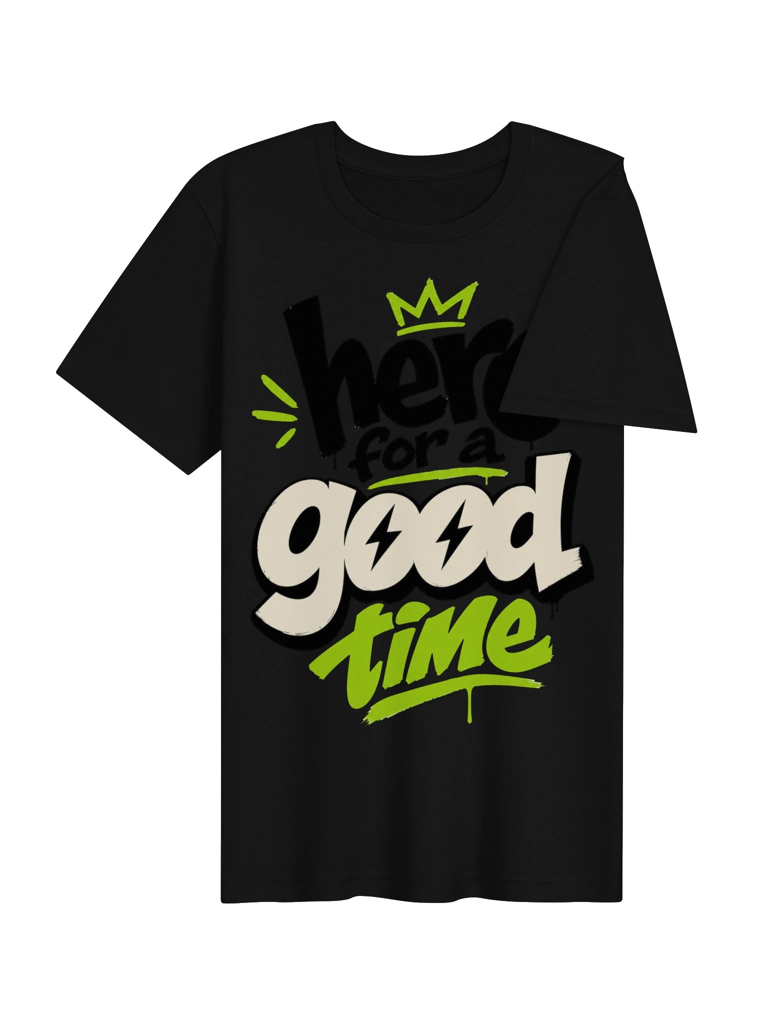 Here for a Good Time Neon Quote Tee product image (42)
