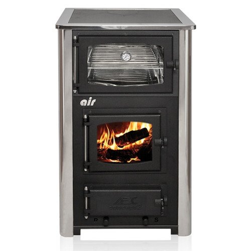 Concept 2 Air Mini Wood / Coal Cookstove Black Sides, Stainless Steel Edges product image (1)
