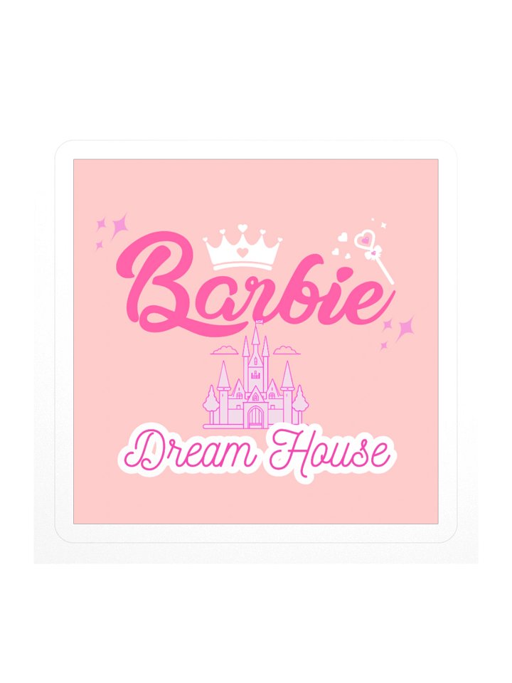 Barbie Movie Barbie Dream House Square Sticker product image (1)