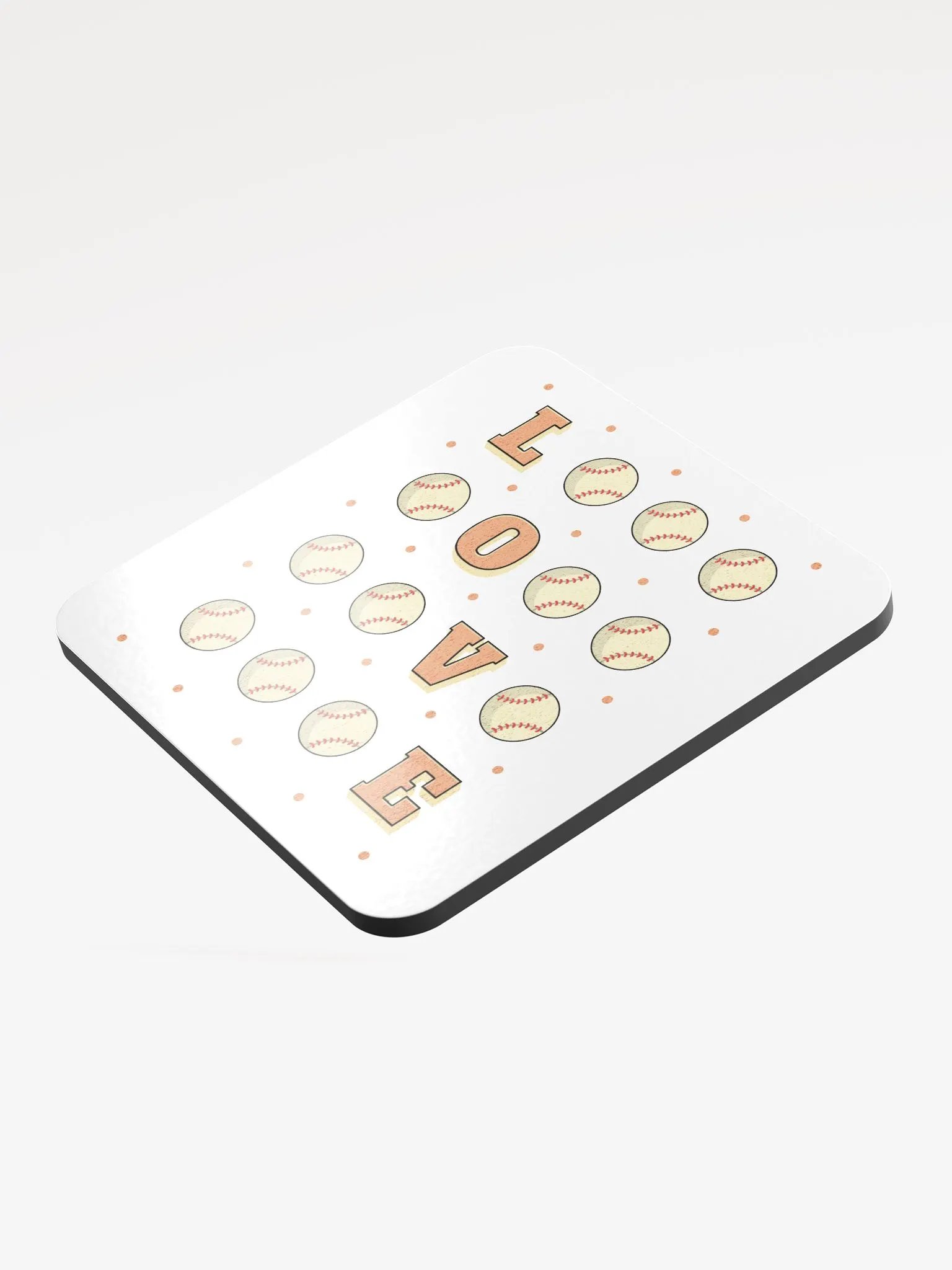 Love Baseball Square Game Coasters product image (4)