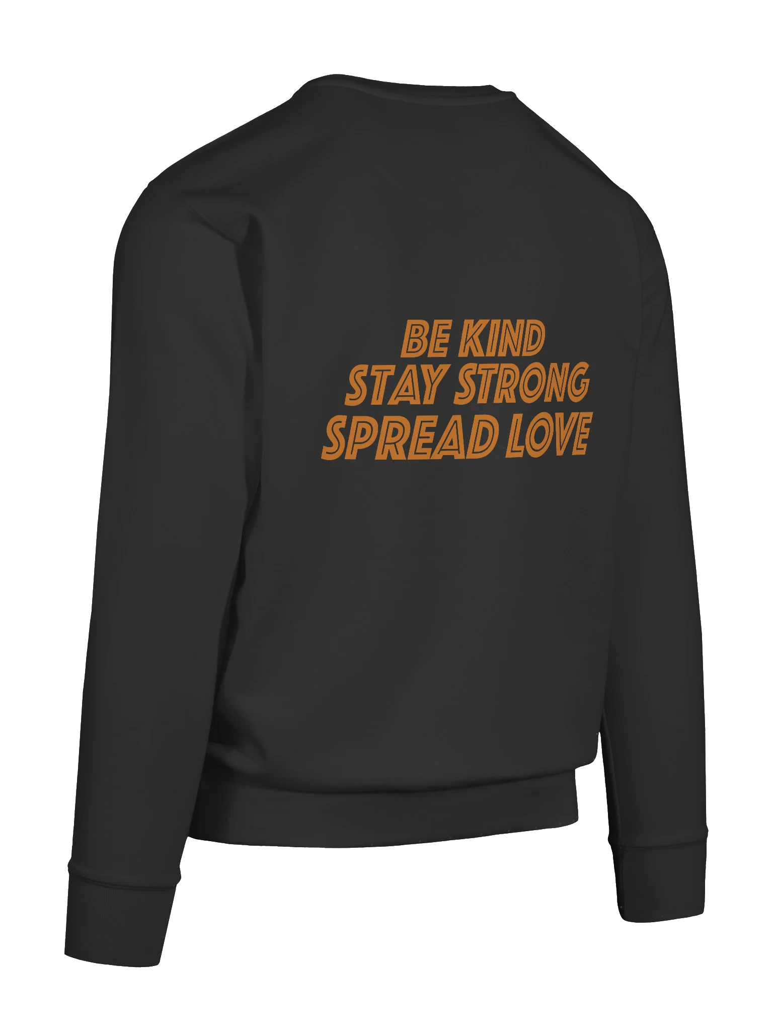 Bold Orange Letter Printed Premium Sweatshirt product image (58)