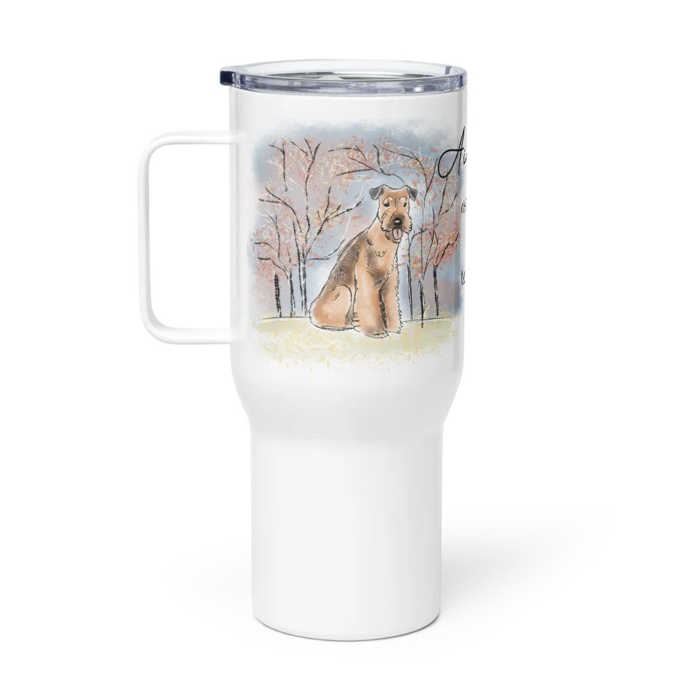 Twinkling Airedale Tales Travel Mug product image (2)