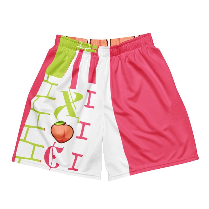 Y2K 2 MUCH PEACH HERS SHORTS PINK (FRONT & BACK DESIGN) product image (1)