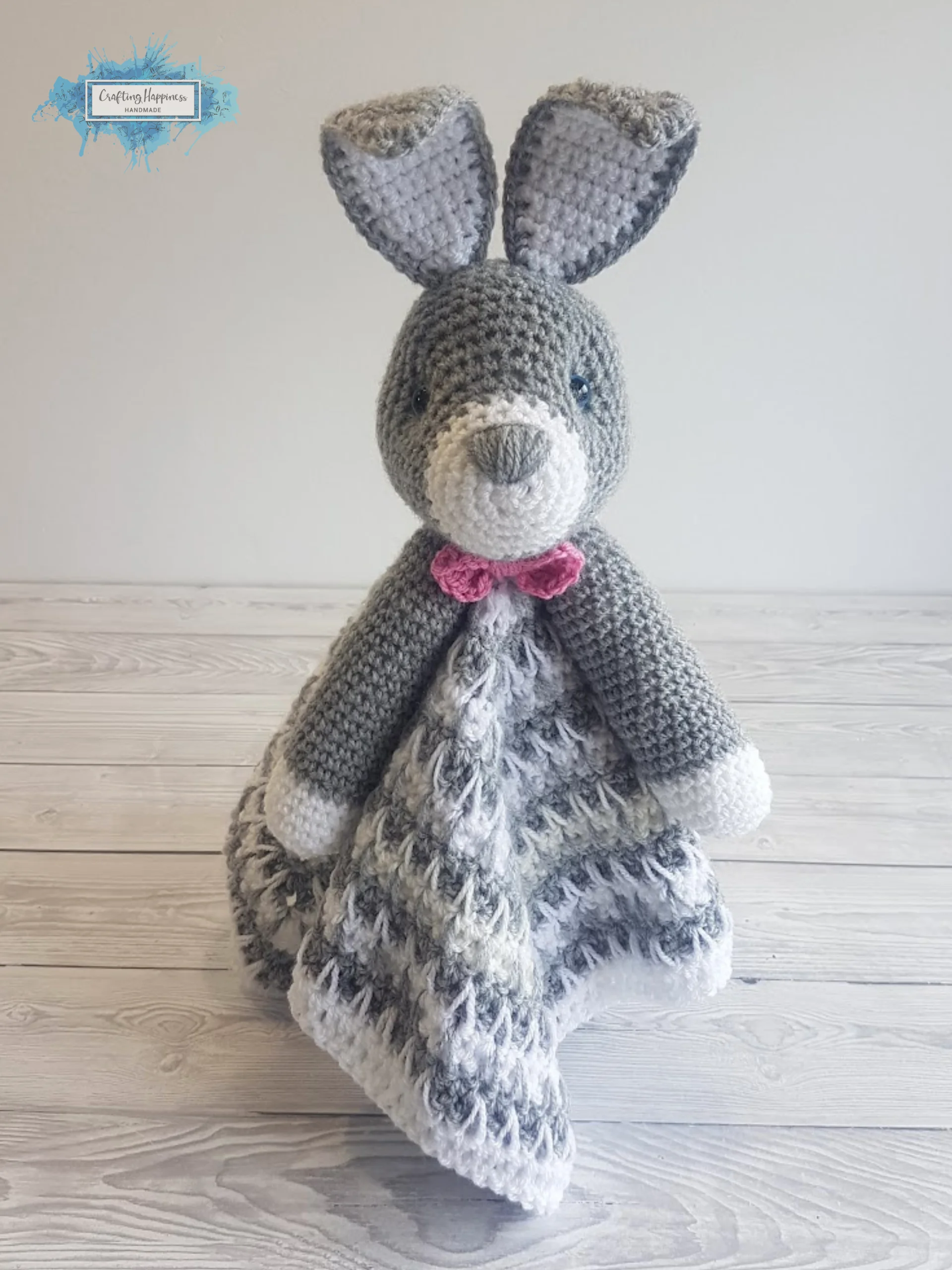 Bunny Lovey Blanket Crochet Patterns - Security Blanket PDF Pattern - Crafting Happiness product image (5)