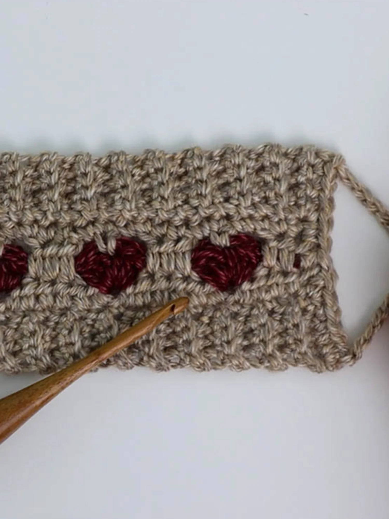 Cozy Hearts Crochet Mug Cozy (Digital PDF Pattern) product image (4)