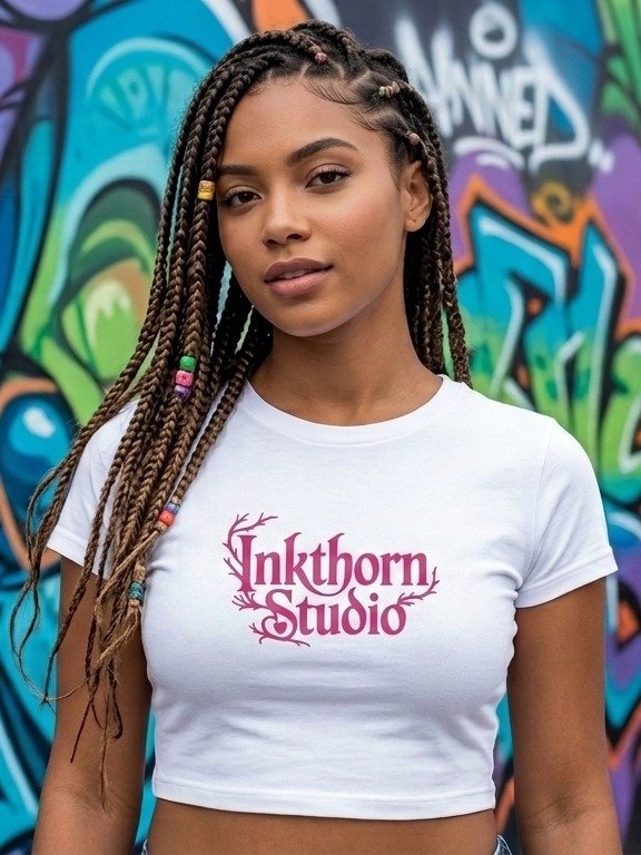 Inkthorn Studio Logo Crop Top for Women product image (1)