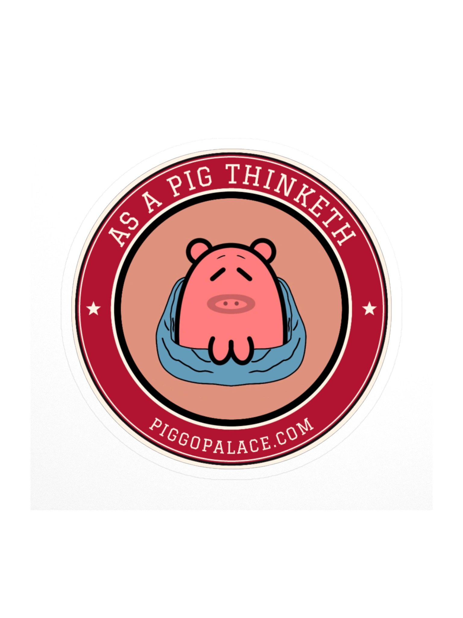Blanket Pig Sticker | As a Pig Thinketh product image (2)