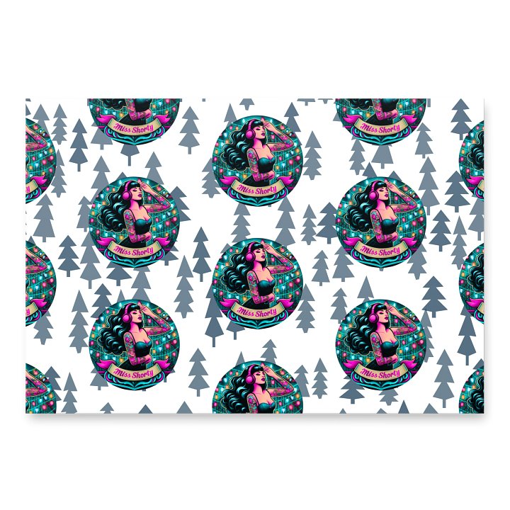 Miss Shorty Xmas Wrapping Paper product image (1)