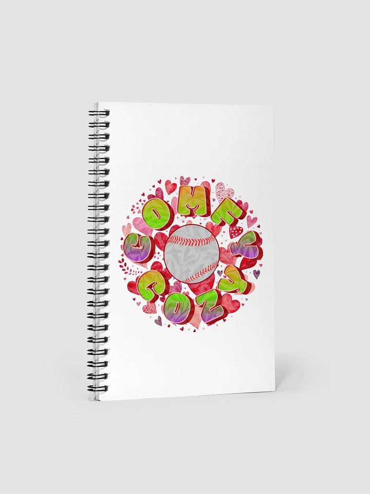 Comfy Cozy Baseball Heartfelt Invitation Spiral Notebook product image (2)