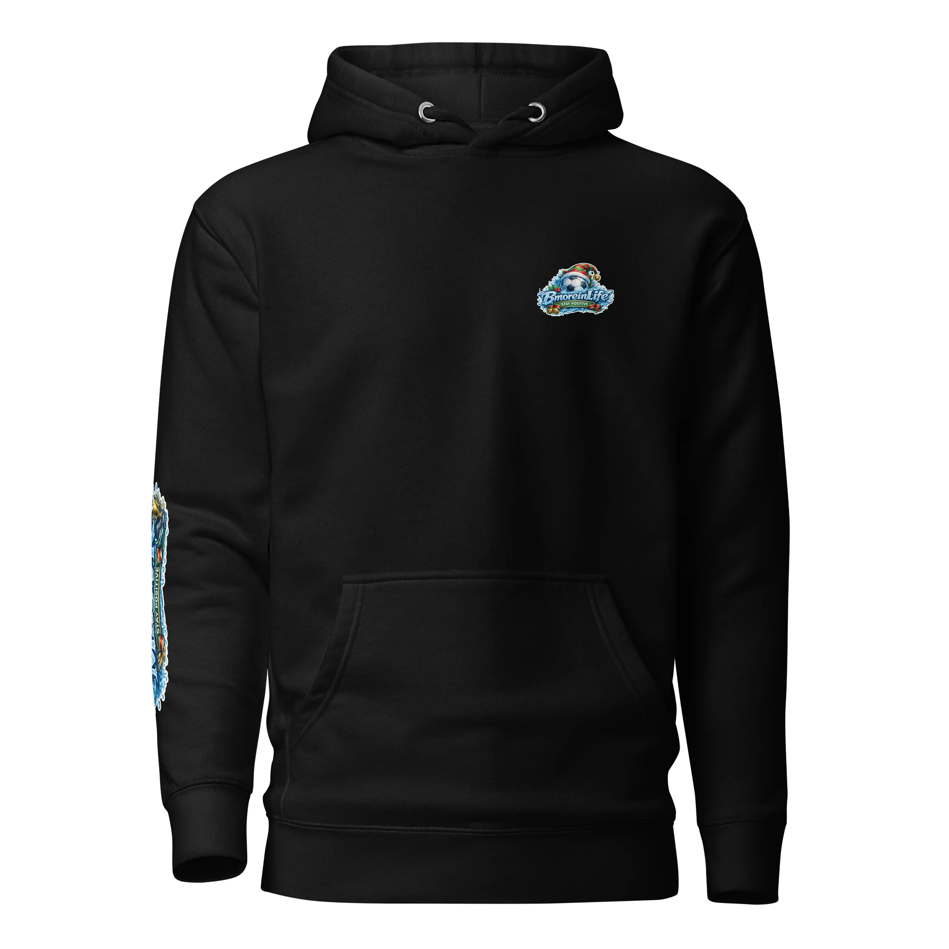 BmoreinLife Custom MayVR Soccer Ice Edition Hoodie – Stay Positive product image (1)