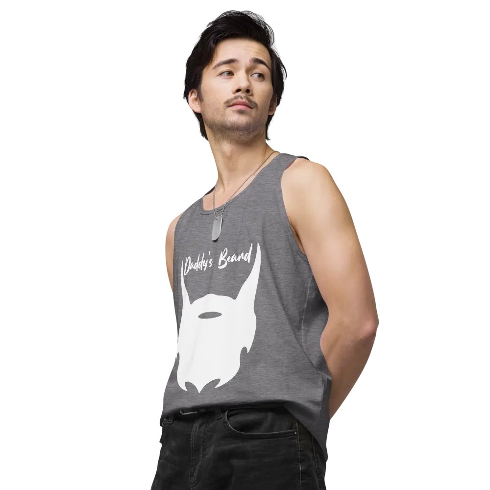 daddy's beard tank (white print) product image (4)