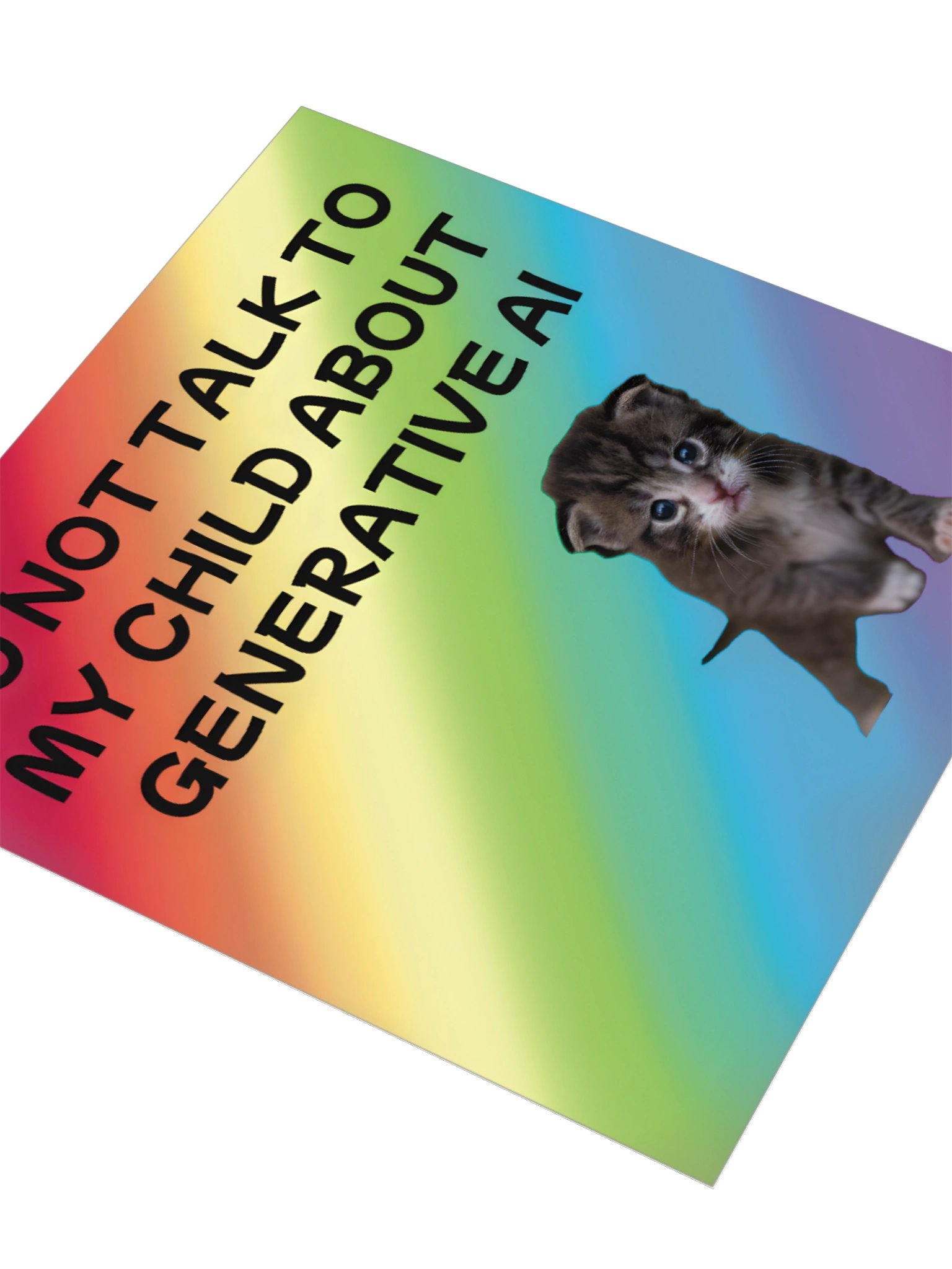 Do Not Talk to My Child About Generative AI Sticker product image (8)