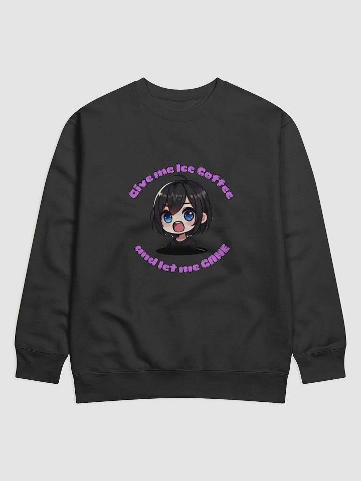 Ice Coffee Gamer Cotton Sweatshirt (purple) product image (6)