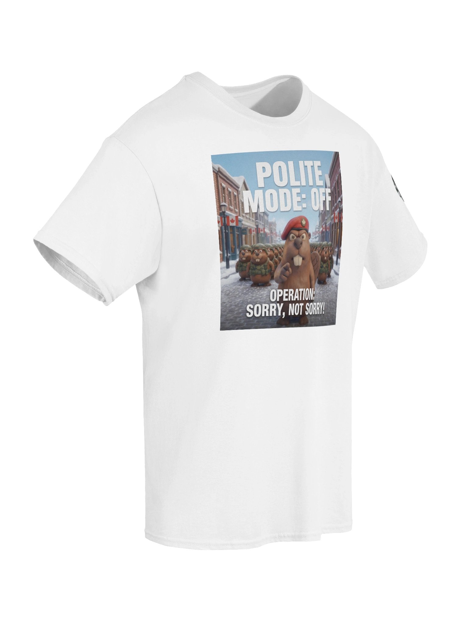 Polite Mode: Off | Command Center Heavyweight Tee (White) product image (8)