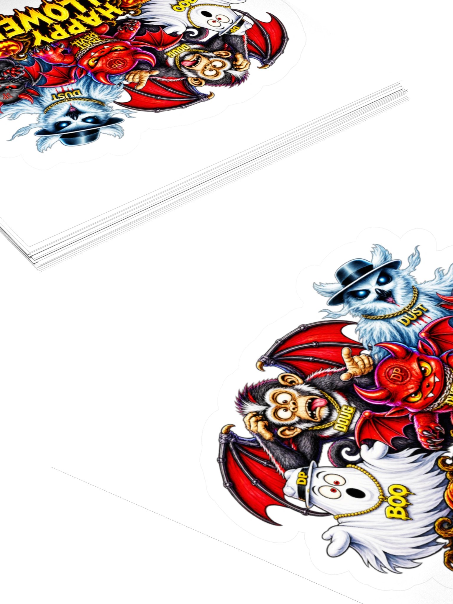 Dust Devil Crew Happy Halloween 3" x 3" sticker product image (4)